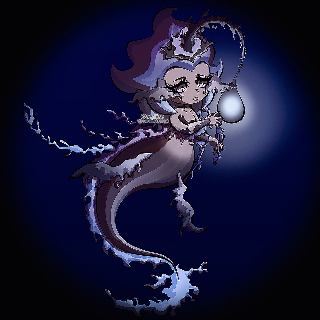Abyssal mermaid light