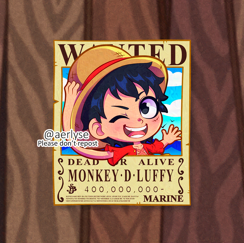 Luffy Wanted Poster