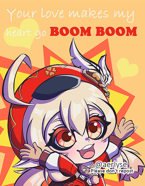 GenshinValentinesKleeCardIG